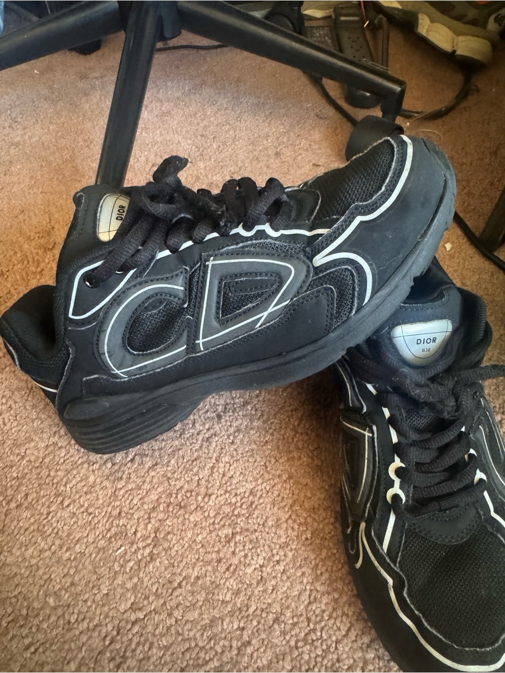 Dior B30 Sneakers All-Black / Triple Black size 41